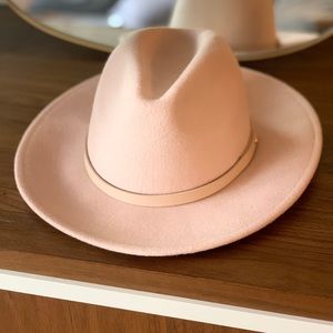 Free People Leather Band Felt Hat